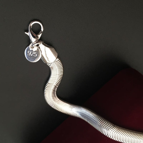 Bracelet ou collier Chaîne serpent plat