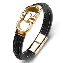 Bracelet cuir Motif Mors de cheval
