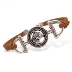 Bracelet fashion mors écusson cheval