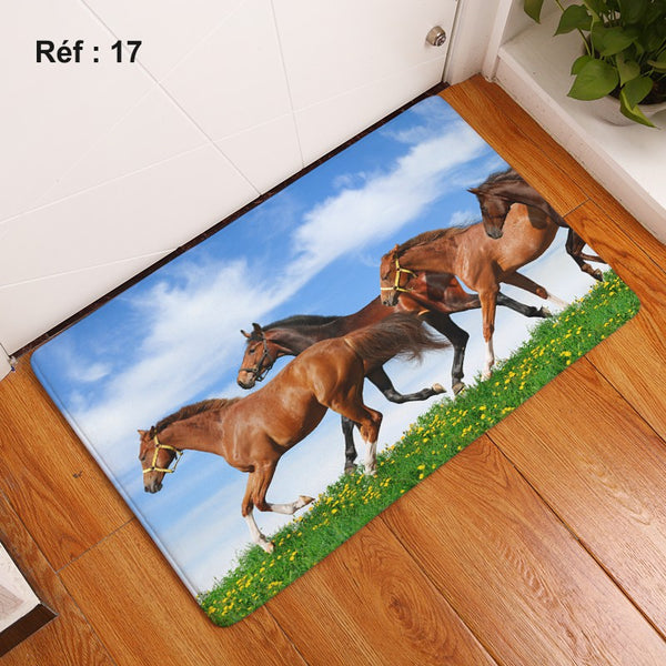 Carpettes imprimées de chevaux