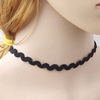 Collier - Ras du cou - Macramé vagues