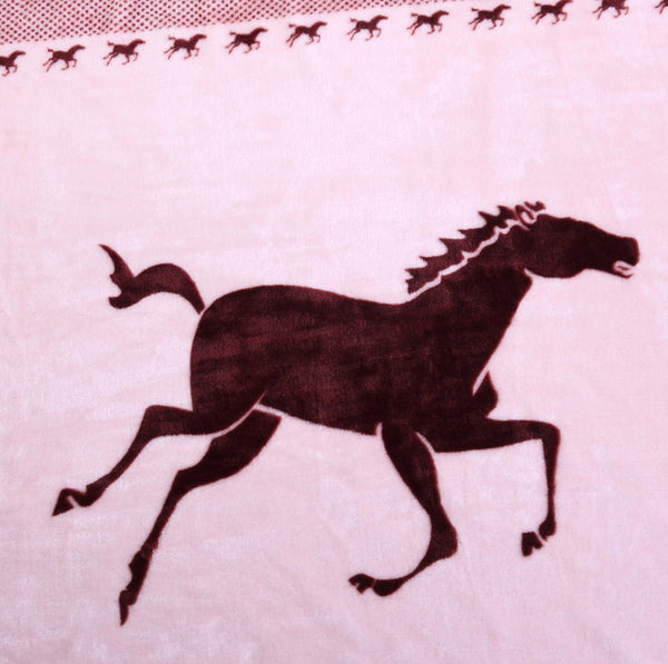 Couverture Couvre lit imprimée chevaux
