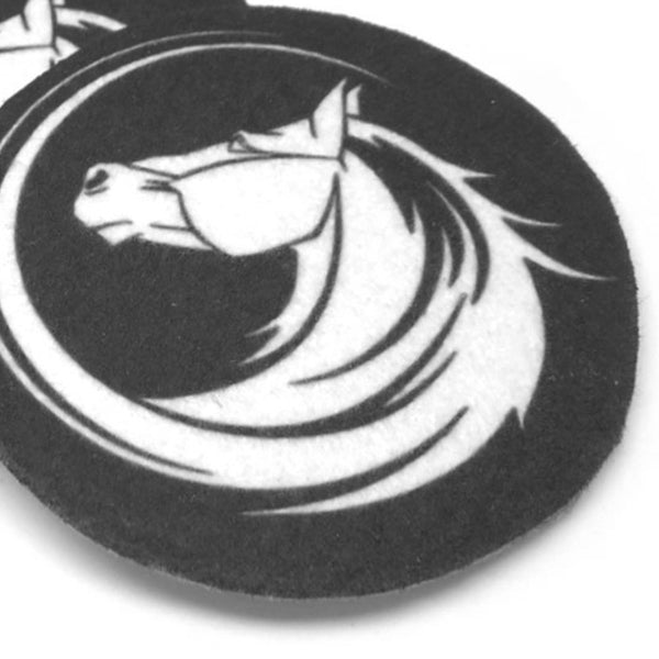 Dessous de verre Logo cheval hippique