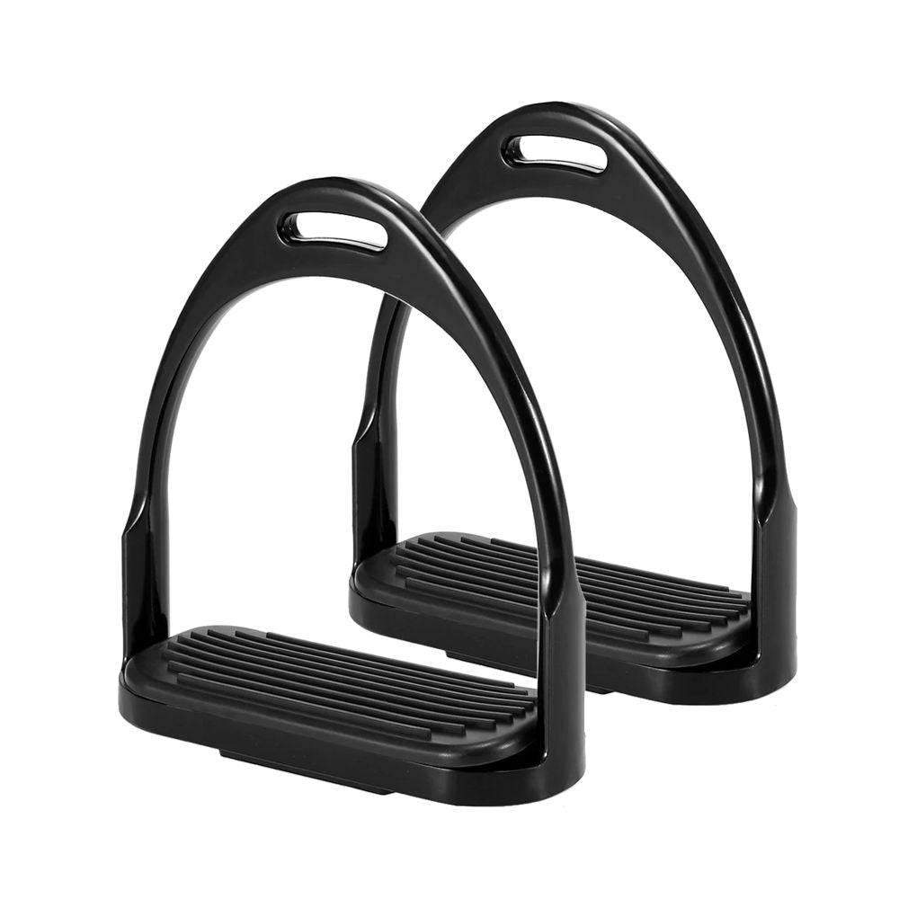 AK Étriers Équestres Légers Aluminium Revêtement Couleur AKRS-6041 - Argent 4.75'' - Stabilité Et Confort