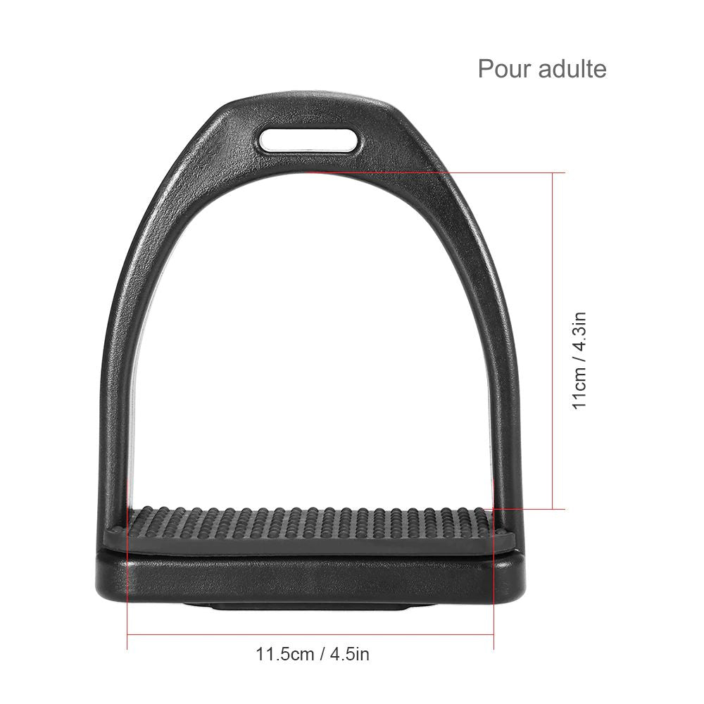 Zerodis Étrier de Fer, équitation équitation étriers de Cheval de Fer de placage avec Tapis de Cheval en Caoutchouc Noir Zerodis Étrier de Fer, équitation équitation étriers de Cheval de Fer de placage avec Tapis de Cheval en Caoutchouc Noir