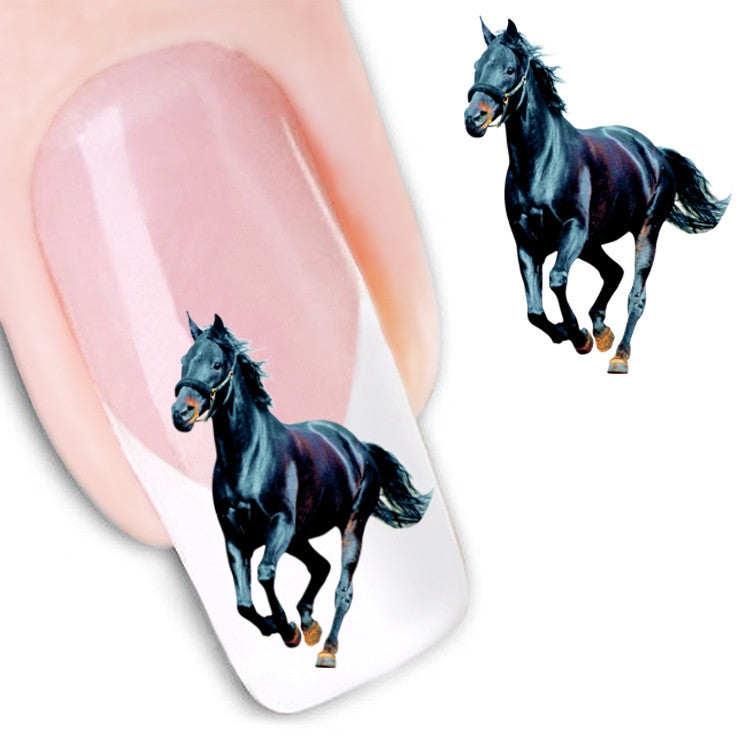 Stickers transfert chevaux pour ongles