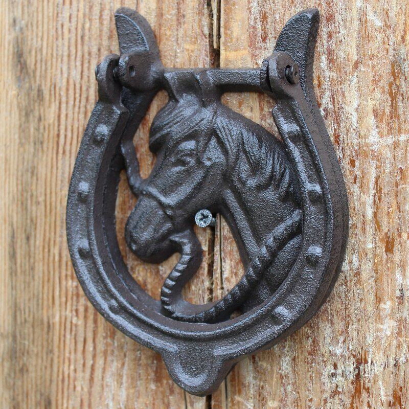 ANCIEN PETIT HEURTOIR marteau de porte en fonte EUR 29,00 - FR ANCIEN PETIT HEURTOIR marteau de porte en fonte EUR 29,00 - FR