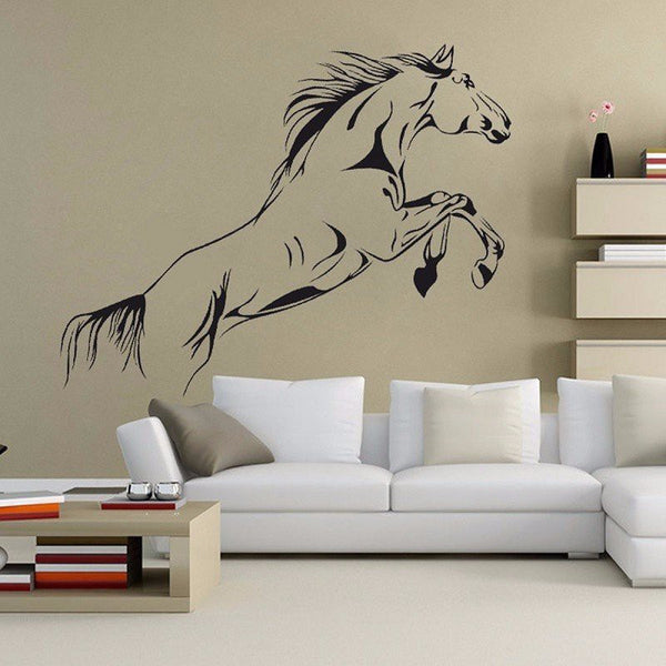 Sticker mural Déco - Saut de cheval