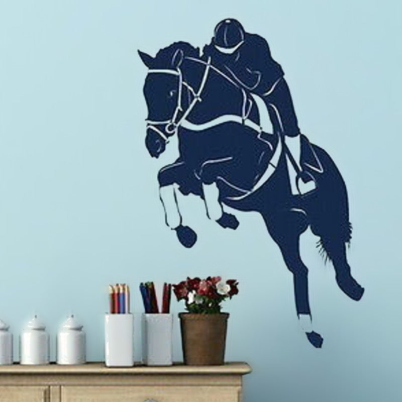 Sticker mural Déco cheval saut