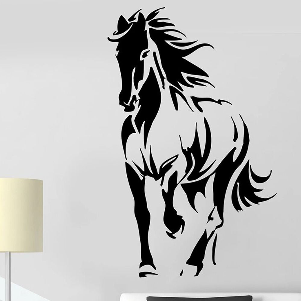 decalmile Stickers Muraux Cheval Animaux Autocollant Mural Chevaux