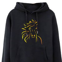 Sweat-shirt avec ou sans capuche - Impression Cheval couleur