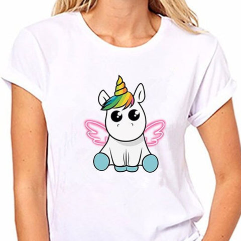 T-Shirt - Impression Cheval licorne aillée