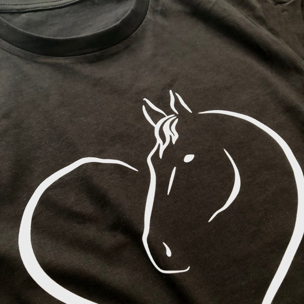 T-Shirt - Imprimé Coeur cheval
