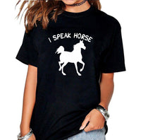 T-Shirt - Imprimé humoristique - I speak horse