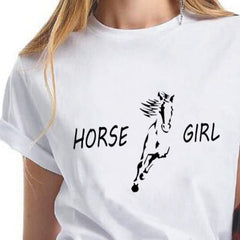 T-Shirt - Imprimé humoristique Horse girl