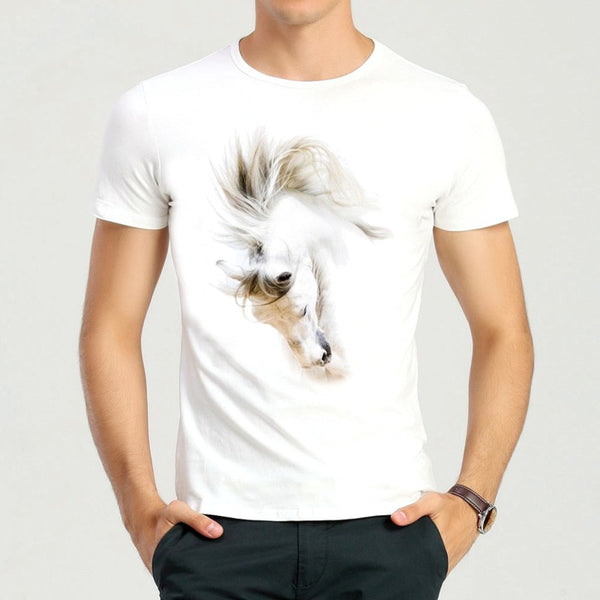 T-Shirt - Impression Cheval artistique-5