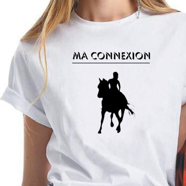 T-Shirt - Marquage humoristique Ma connexion