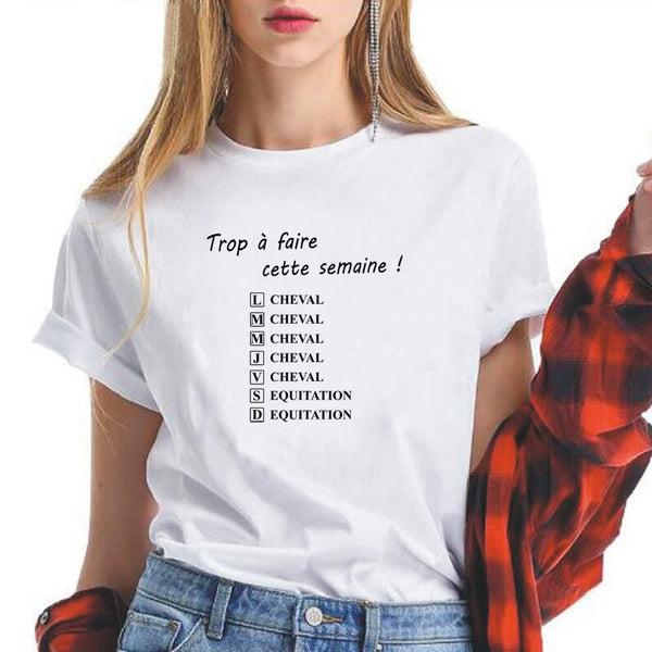 T-Shirt - Marquage humoristique Trop à faire