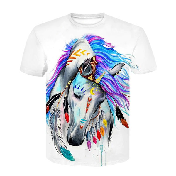 T-shirt - impression sublimation Cheval apache