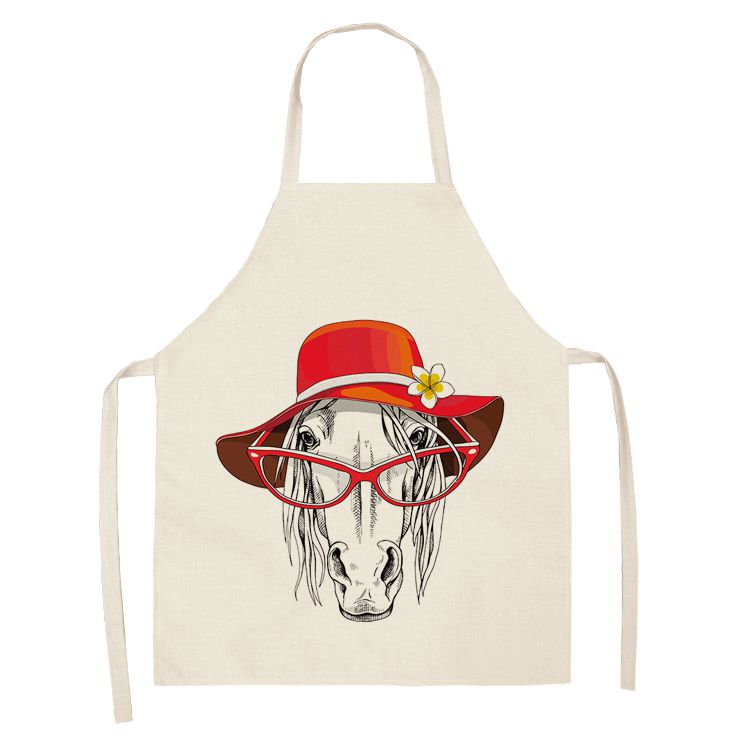 Tablier de cuisine imprimé cheval humour chapeau et lunettes – Chevaux  Passion