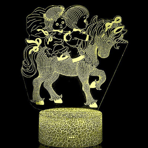 Autocollant De Porte 3D Cheval - Sticker PVC Imperméable Amovible 63x205 Cm - Déco Trompe-l'œil Pour Intérieur - 5
